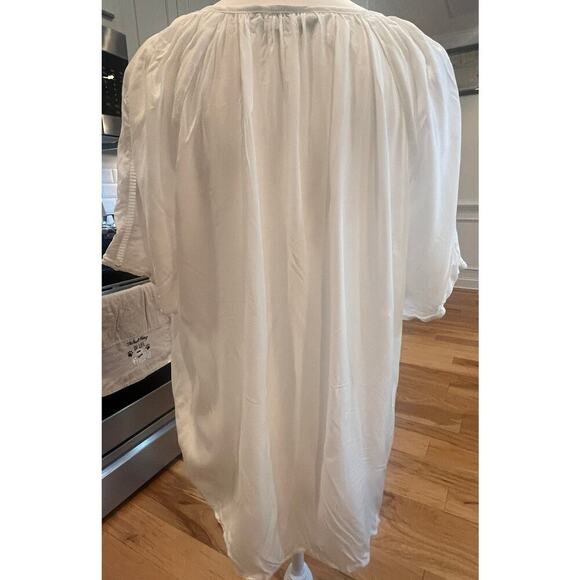 BROADWAY COLLECTION SHORT SLEEVE V NECK WITH TIE WOMENS TOP SIZE XL - Picture 6 of 9